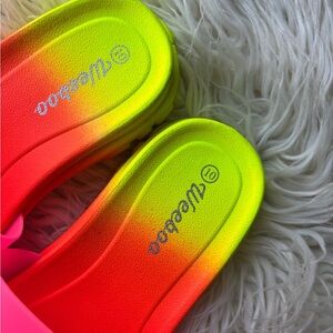 weeboo womens  neón  sándals
